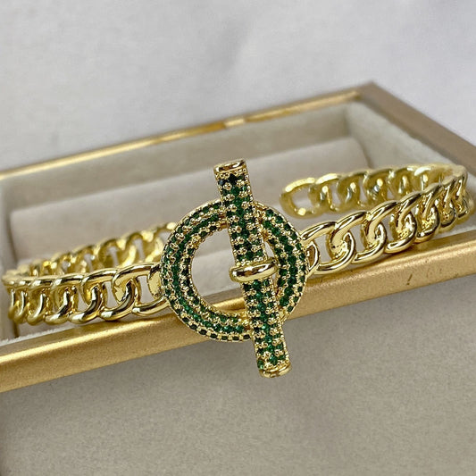 Pulsera de Chapa de Oro COP1491-3