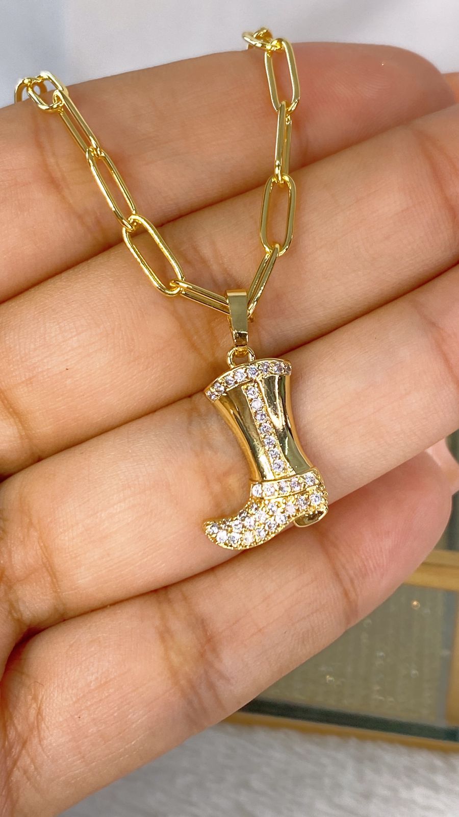 Collar de Chapa de Oro CC2080-1