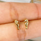 Arete de Chapa de Oro COA1928-1