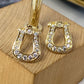 Arete de Chapa de Oro COA1932-1