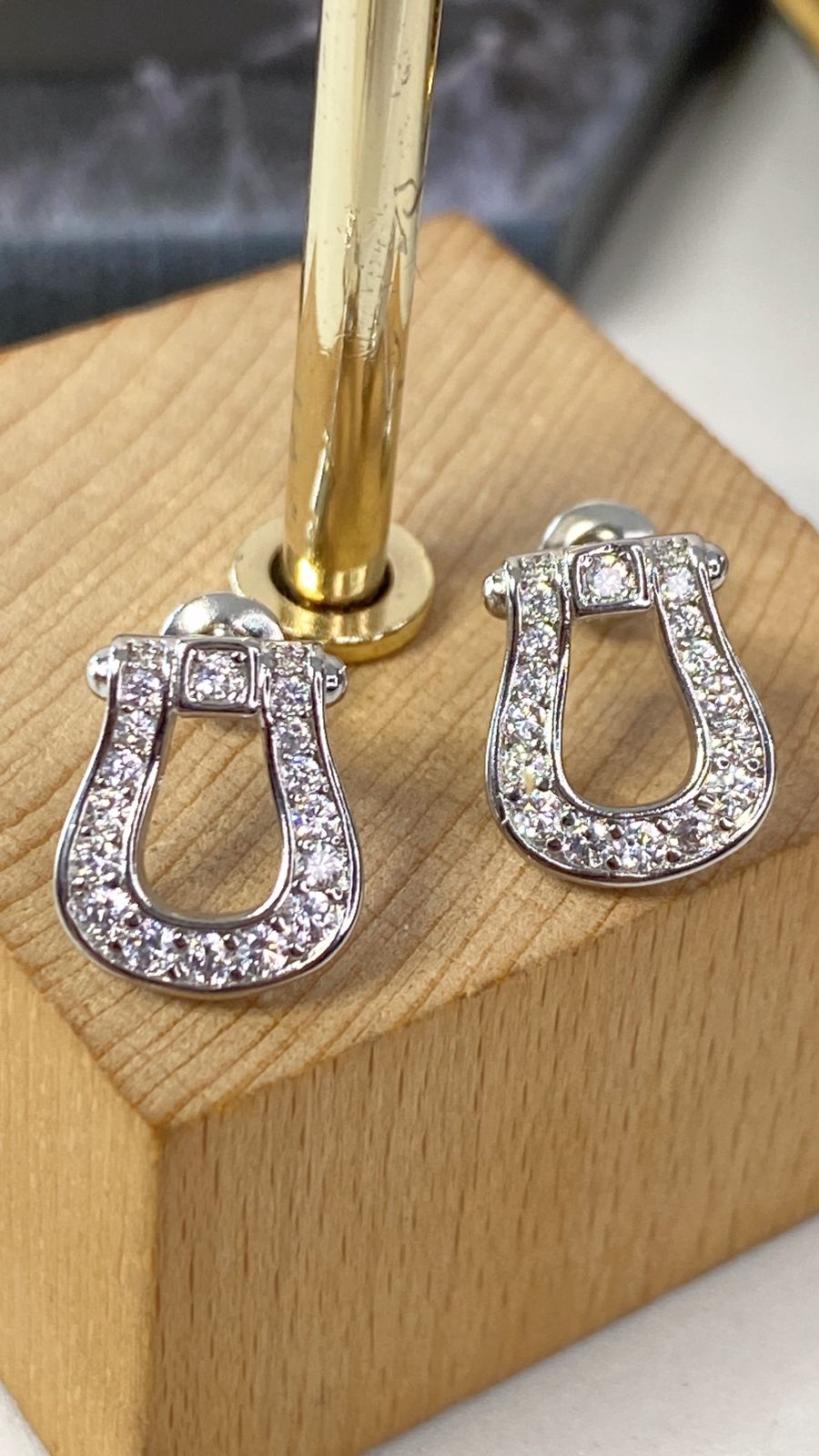 Arete de Chapa de Oro COA1932-2