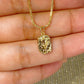 Collar de Chapa de Oro CC2112-1