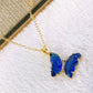 Collar de Acero Inoxidable y Dije de Chapa de Oro CAI2452-10