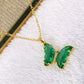 Collar de Acero Inoxidable y Dije de Chapa de Oro CAI2452-6