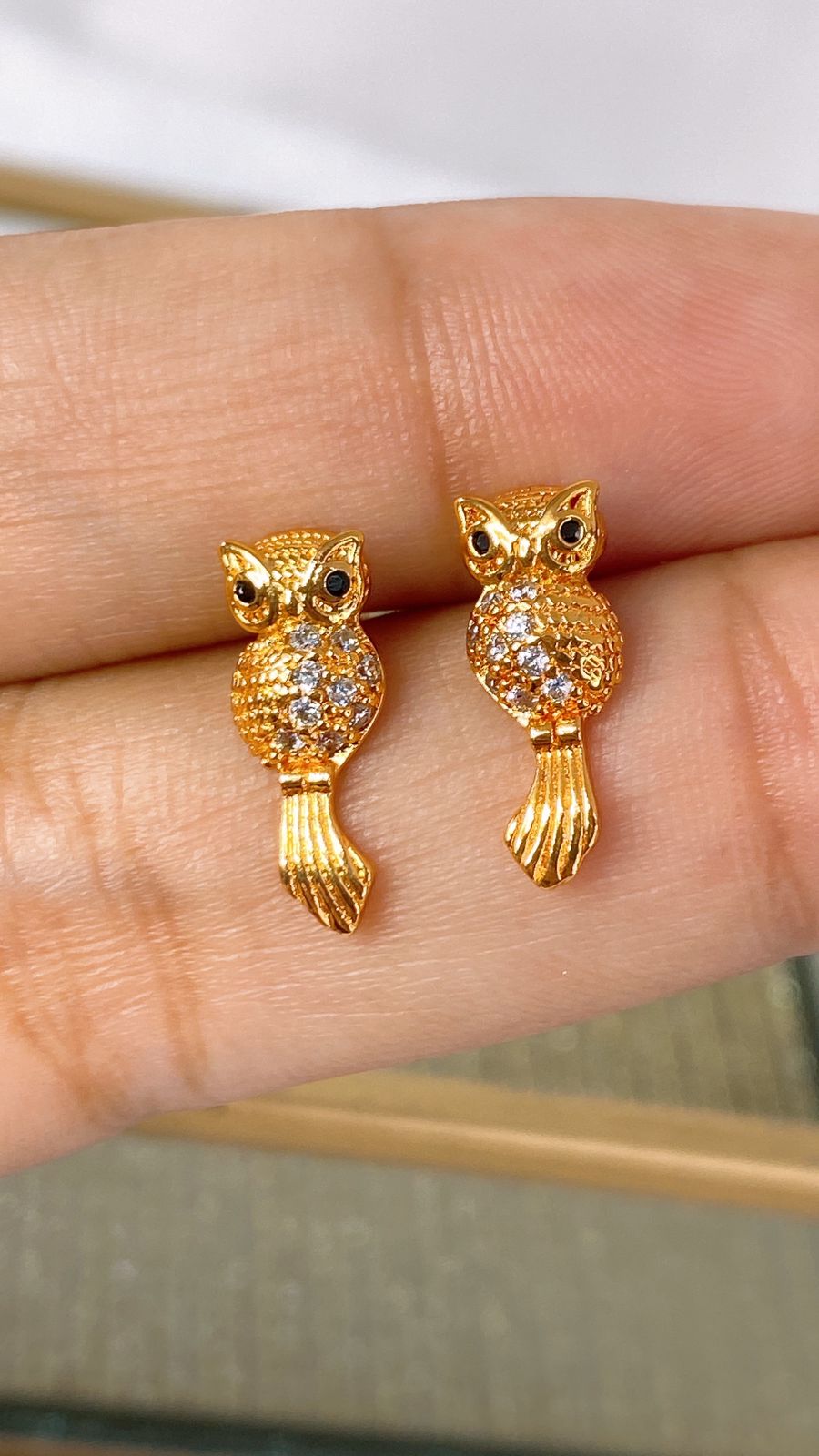 Arete de Chapa de Oro COA1949-1