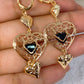 Arete de Chapa de Oro COA1966-2