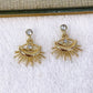 Arete de Chapa de Oro COA1965-5