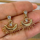 Arete de Chapa de Oro COA1965-5