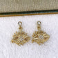 Arete de Chapa de Oro COA1965-6