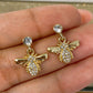 Arete de Chapa de Oro COA1965-4