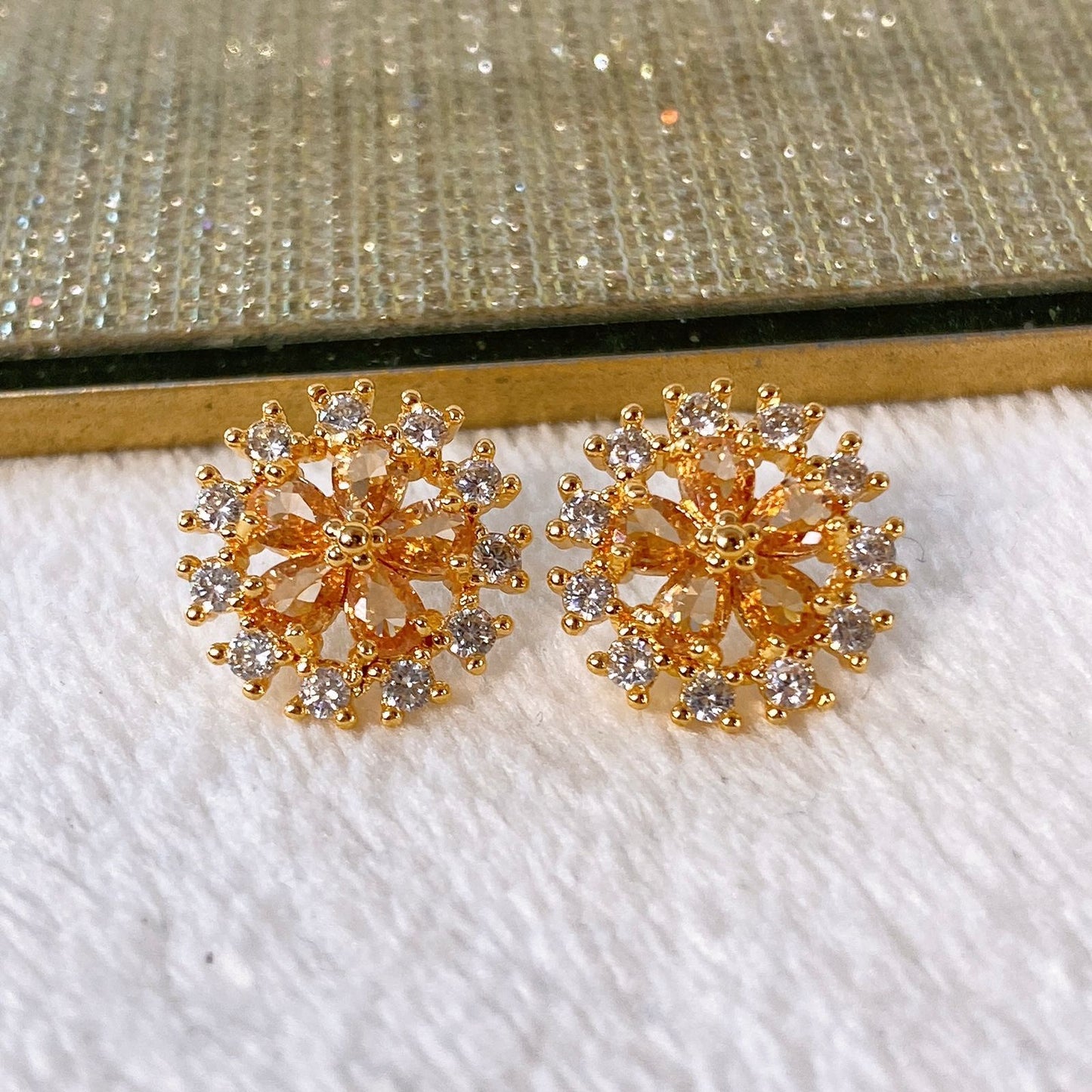 Arete de Chapa de Oro COA1970-3