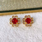 Arete de Chapa de Oro COA1971-4