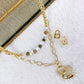 Set de Acero Inoxidable y Chapa de Oro CAI2498-1