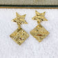 Arete de Chapa de Oro COA1986-1