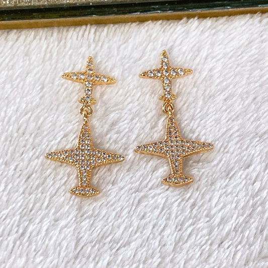 Arete de Chapa de Oro COA1992-1