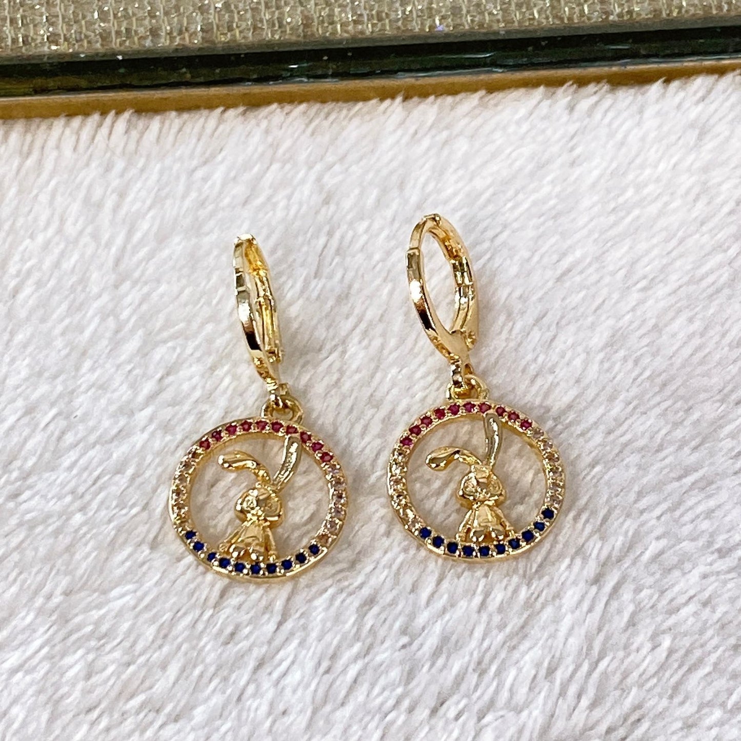 Arete de Chapa de Oro COA1991-3