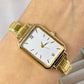 Reloj en Pulsera Italiana de Acero con Baño de Chapa de Oro PAI1048-1