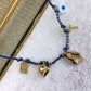 Collar Trenzado con Dijes de Chapa de Oro CC2157-2