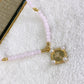 Collar de Cristal con Dije de Chapa de Oro CC2159-1