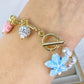 Pulsera de Bisutería con dijes de Acrilico PB750-1