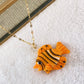 Collar de Acero Inoxidable y Cristal CAI2526-2