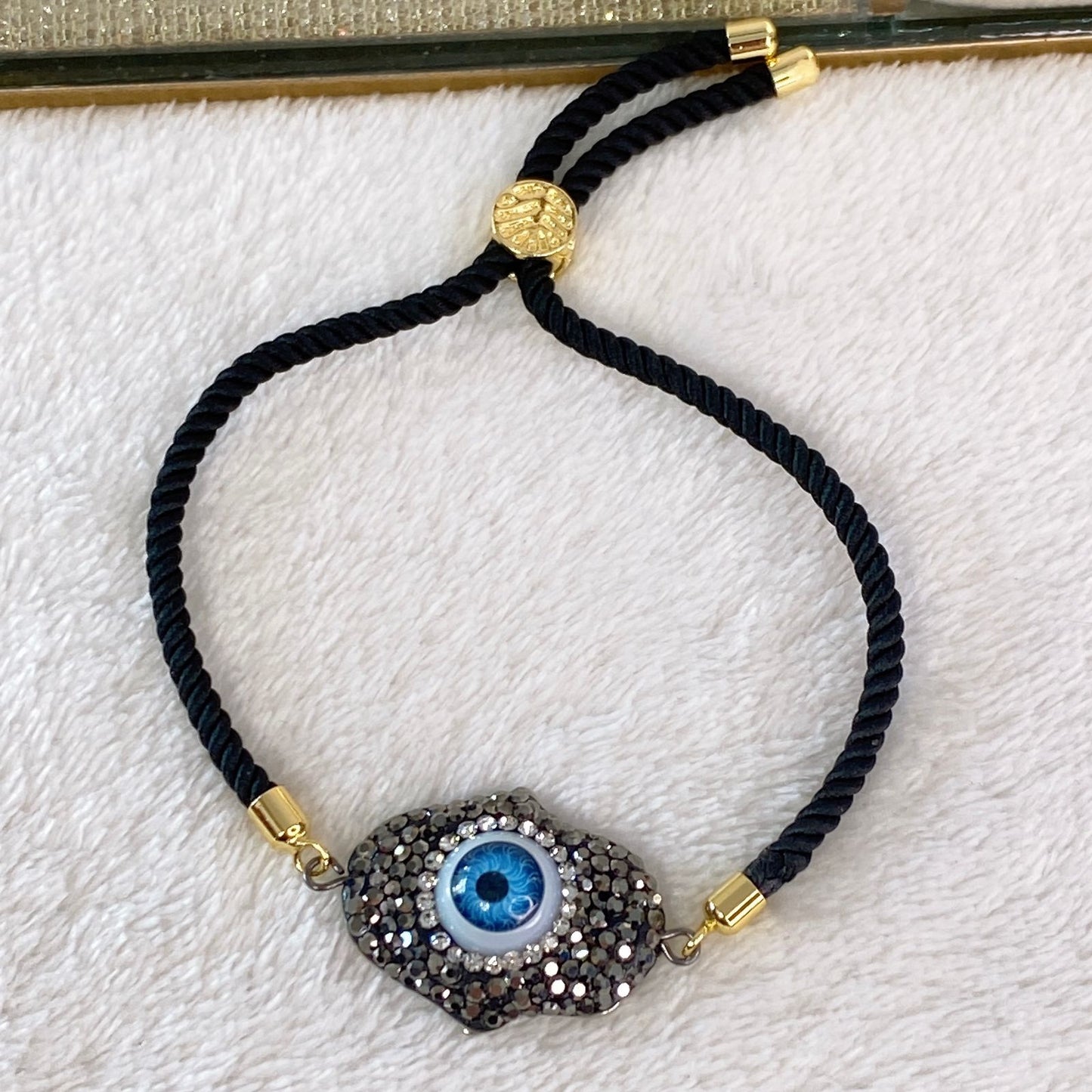 Pulsera trenzada con Cristales y Zirconia COP1574-2