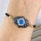 Pulsera trenzada con Cristales y Zirconia COP1574-2