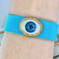 Pulsera de Tele y Chapa de Oro COP1573-4