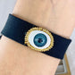 Pulsera de Tele y Chapa de Oro COP1573-2