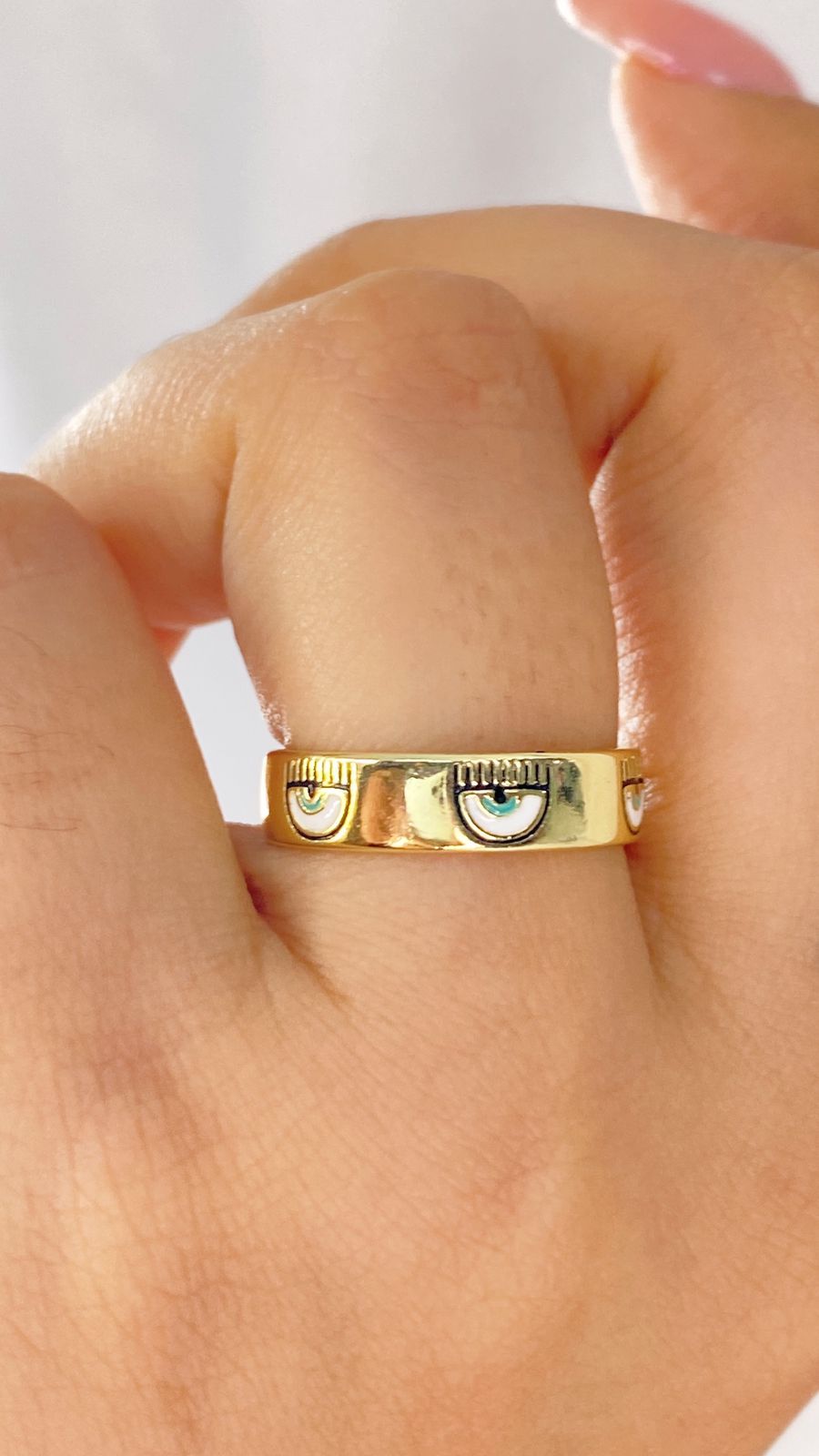 Anillo de Chapa de Oro Ajustable ACO1372-1