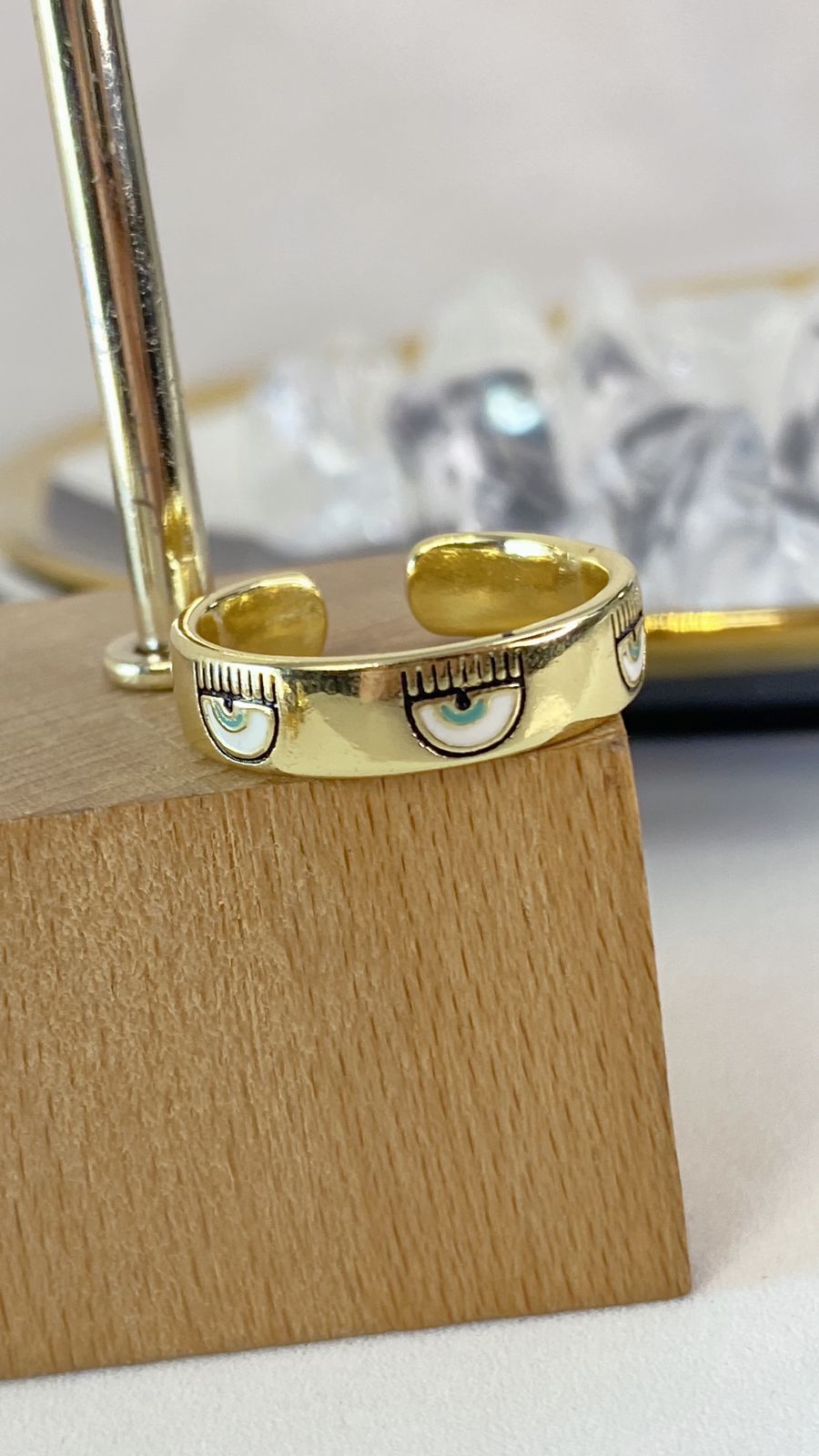Anillo de Chapa de Oro Ajustable ACO1372-1