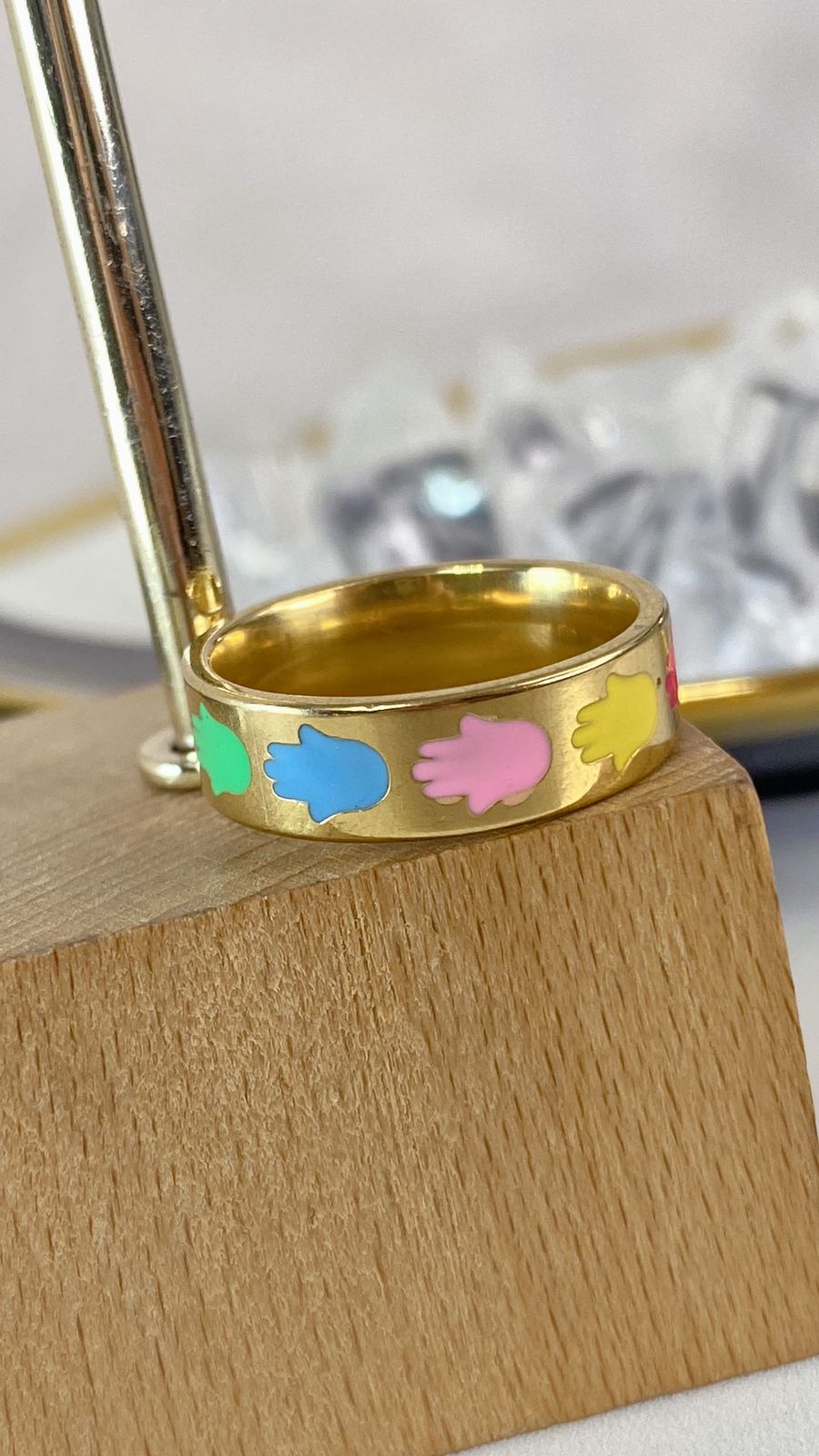 Anillo de Acero Inoxidable Talla #8 RAI996-1