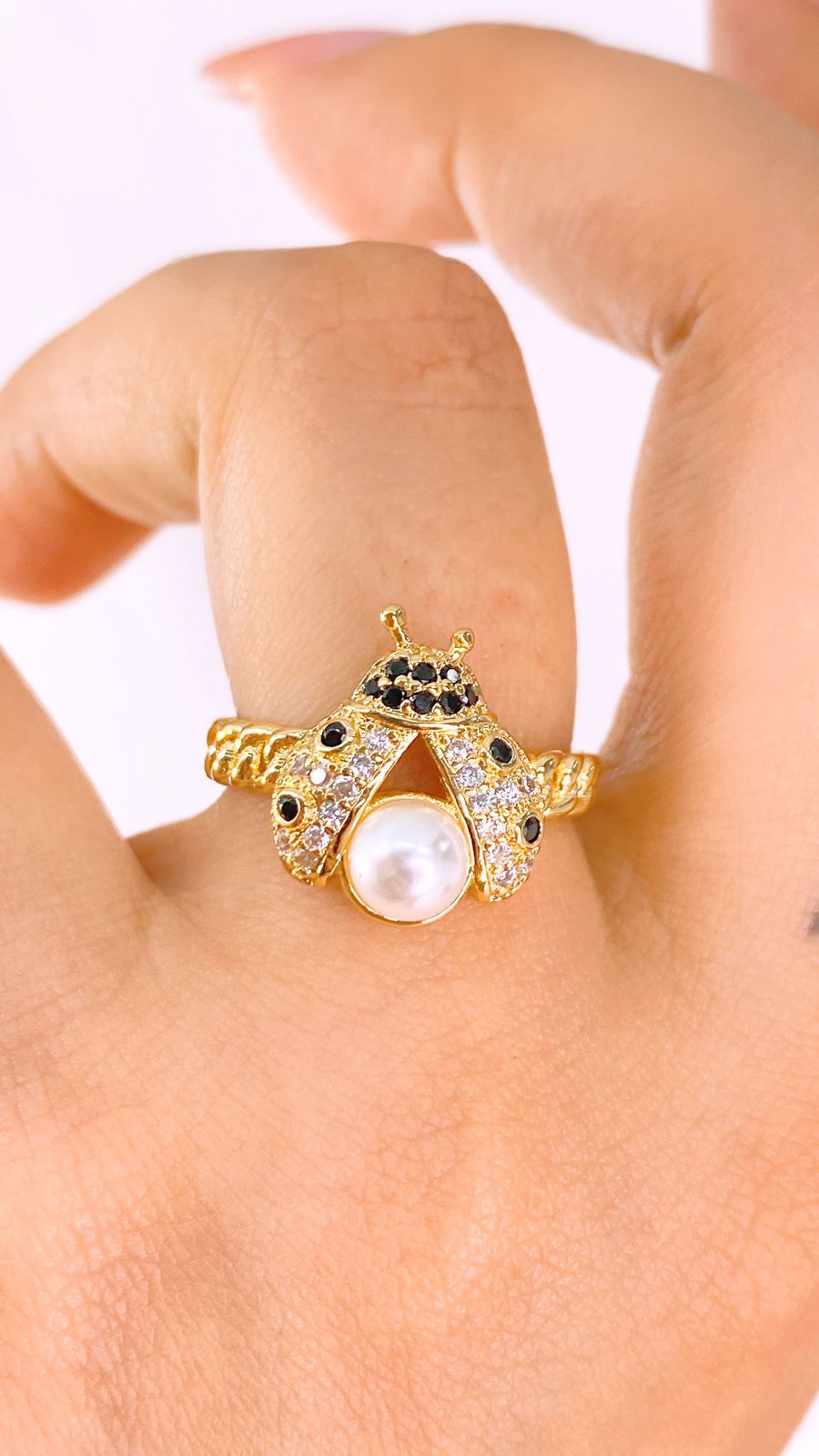 Anillo de Chapa de Oro Ajustable ACO1375-1