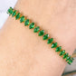 Pulsera de Chapa de Oro con Zirconias COP1577-2