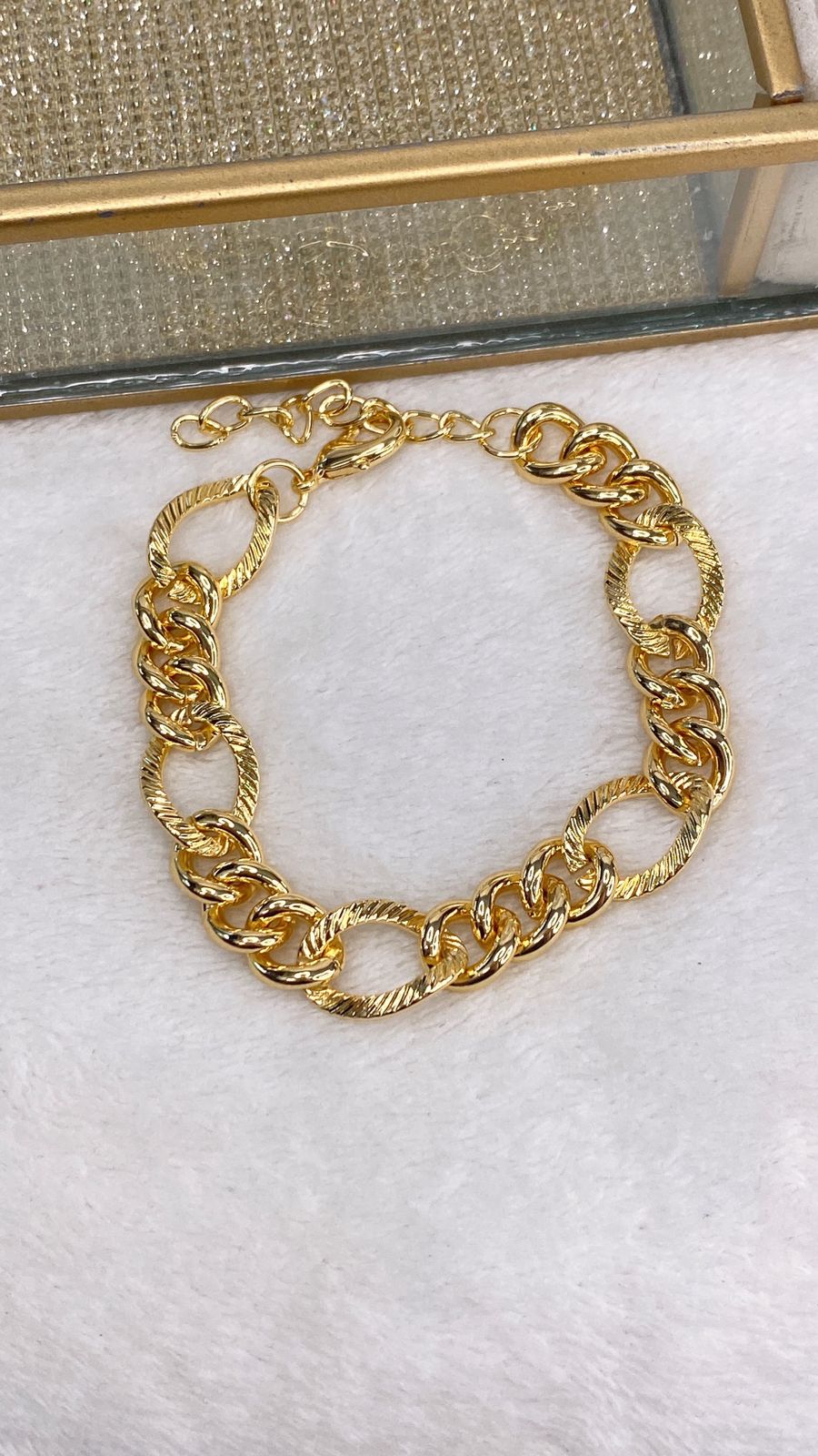 Pulsera de Chapa de Oro COP1580-1