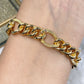 Pulsera de Chapa de Oro COP1580-1