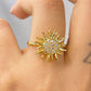 Anillo de Chapa de Oro Giratorio Ajustable ACO1406-1