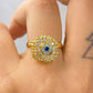 Anillo de Chapa de Oro Giratorio Ajustable ACO1405-1