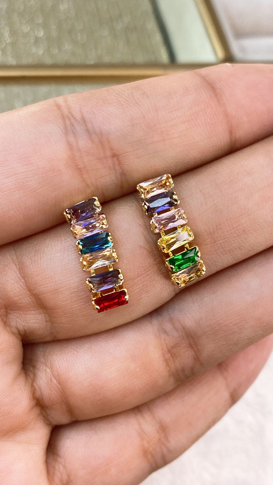 Arete de Chapa de Oro COA2021-8