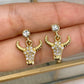 Arete de Chapa de Oro COA2023-1