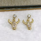 Arete de Chapa de Oro COA2023-1