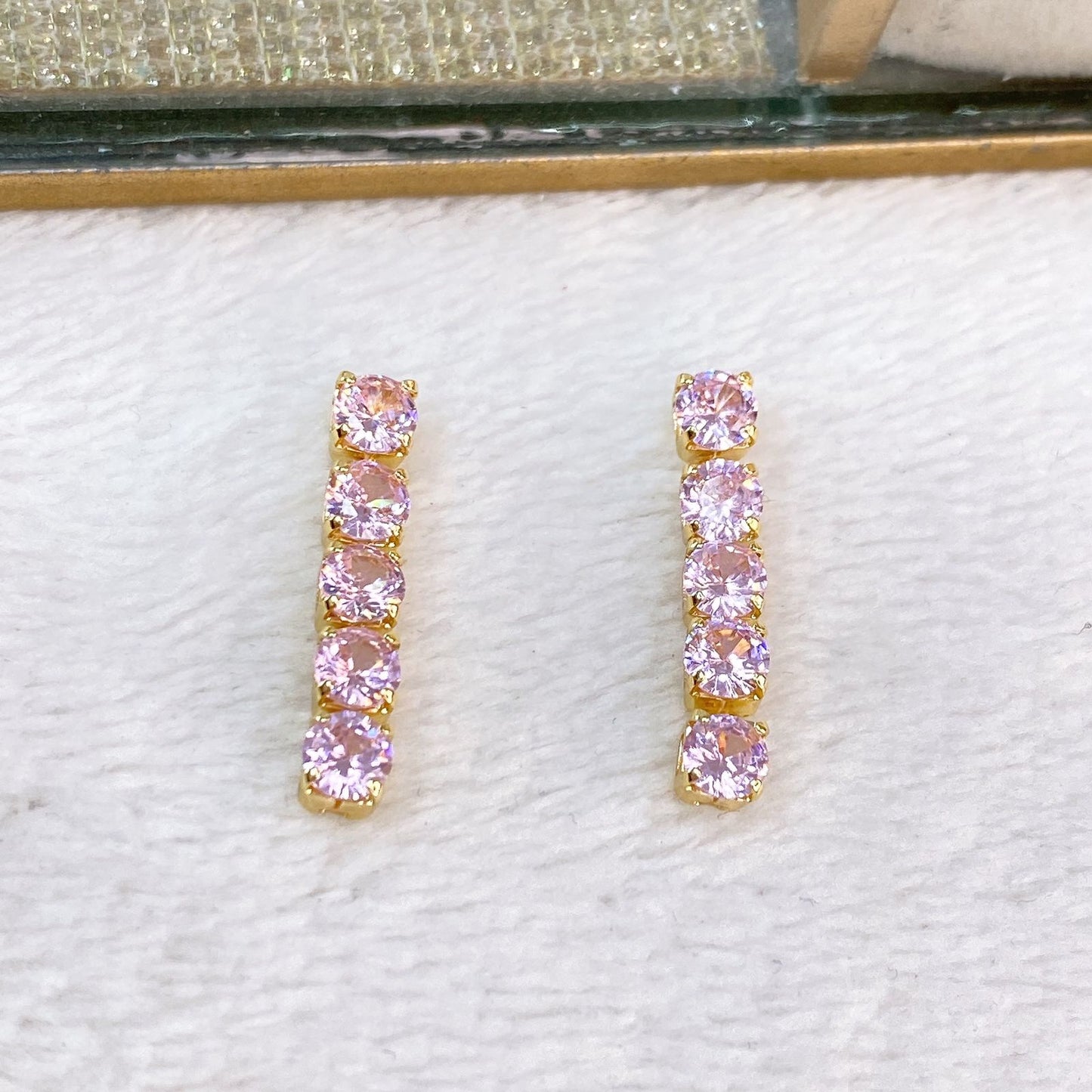 Arete de Chapa de Oro COA2029-3
