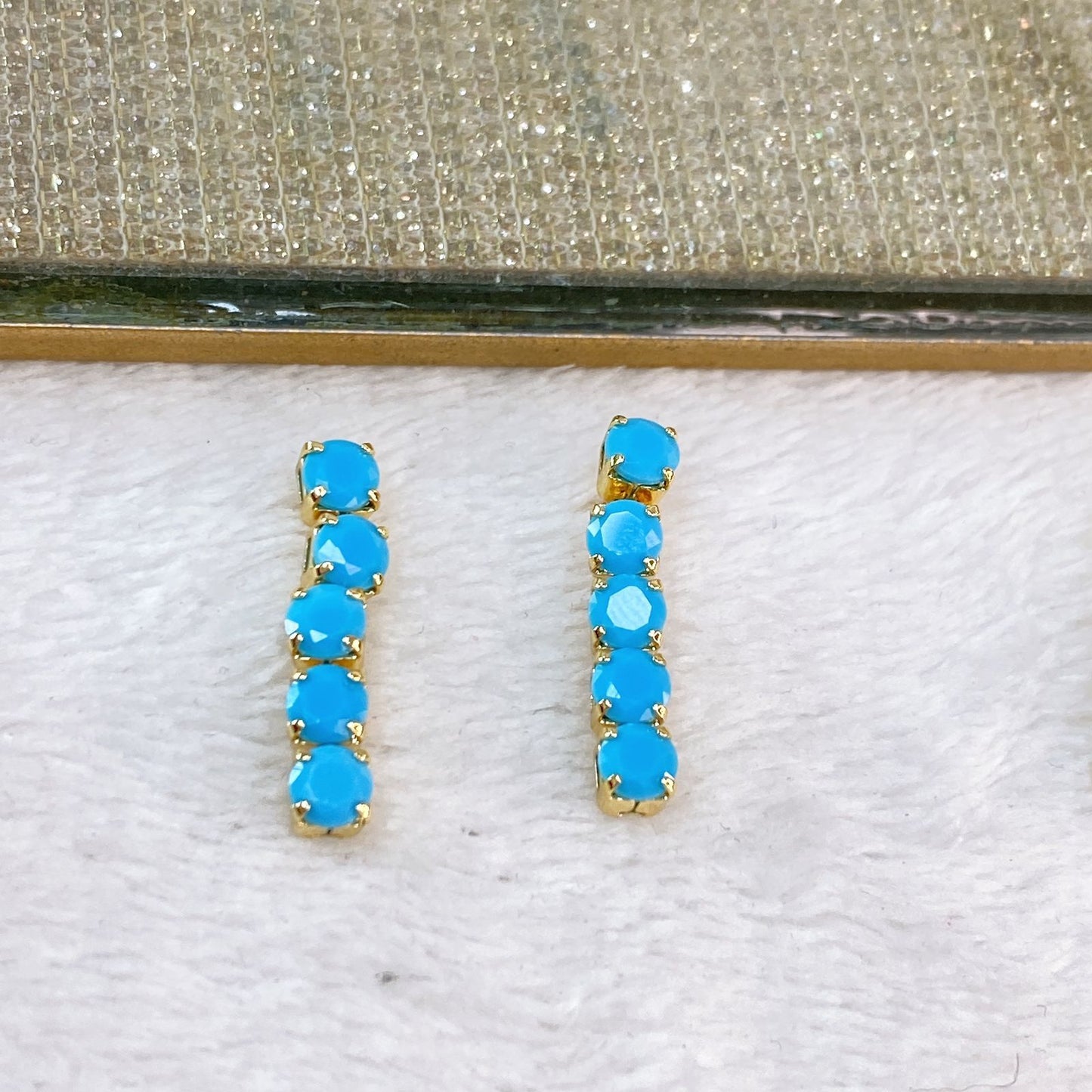 Arete de Chapa de Oro COA2029-4