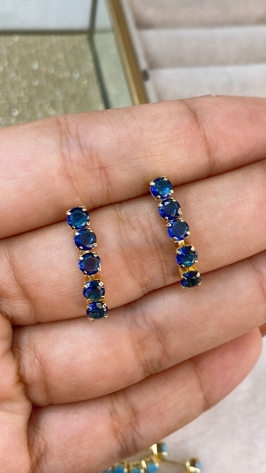 Arete de Chapa de Oro COA2029-5