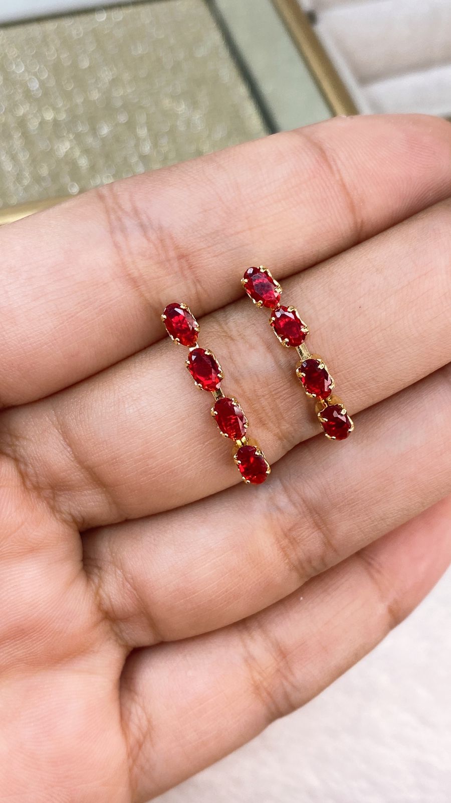 Arete de Chapa de Oro COA2028-5