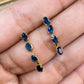 Arete de Chapa de Oro COA2028-6