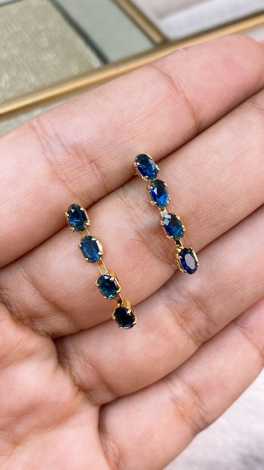 Arete de Chapa de Oro COA2028-6