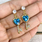 Arete de Chapa de Oro COA2066-3