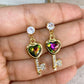 Arete de Chapa de Oro COA2066-4