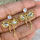 Arete de Chapa de Oro COA2065-1